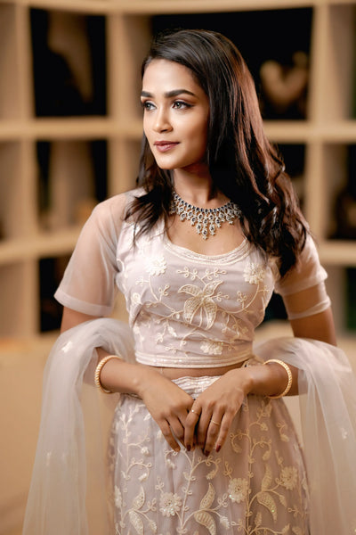 Pastel Lavender Lehenga