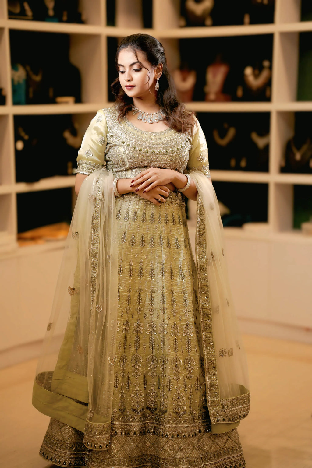 Golden Embroidered Lehenga
