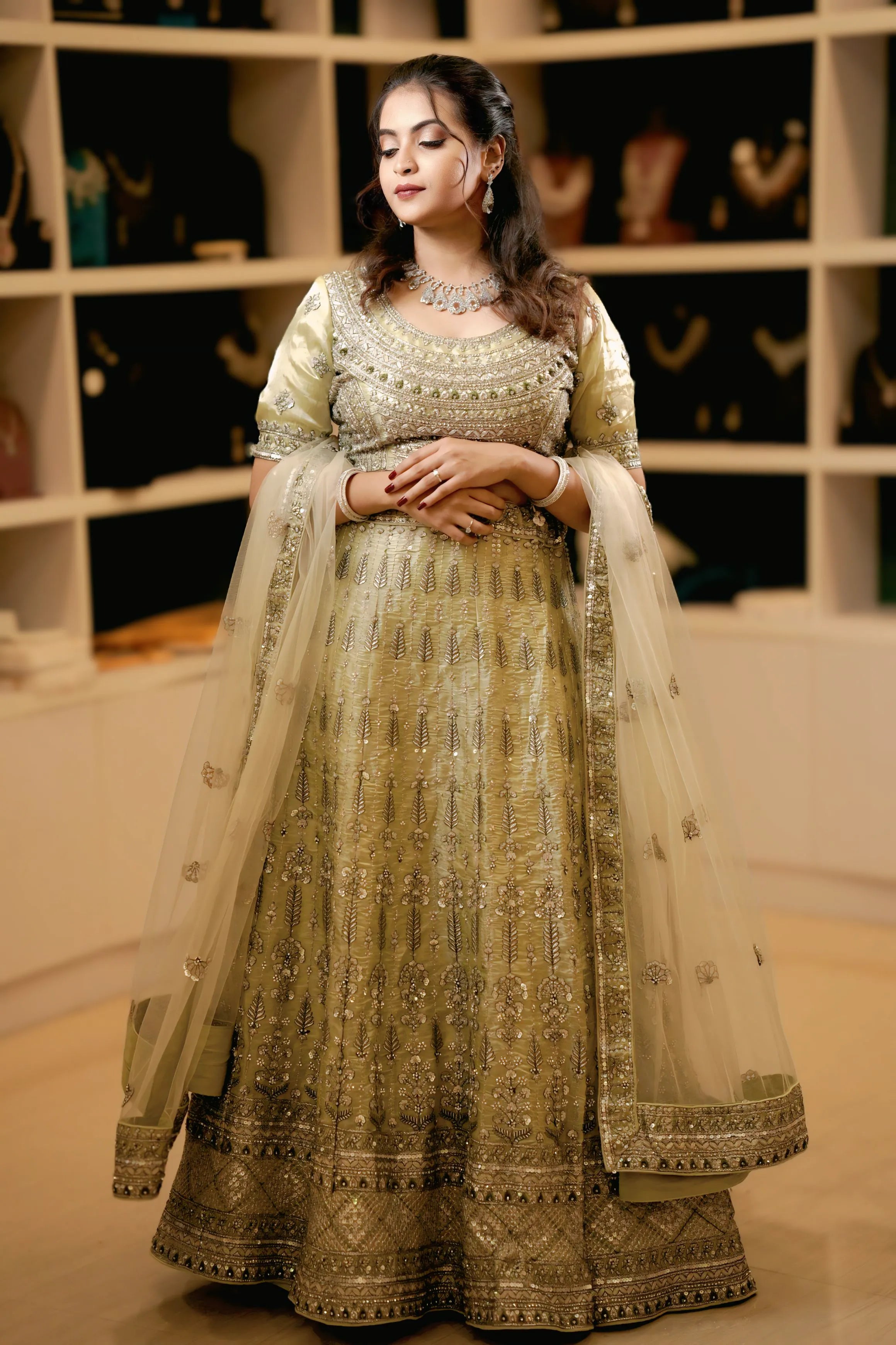 Golden Embroidered Lehenga