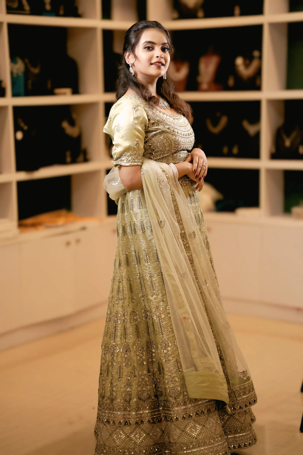 Golden Embroidered Lehenga