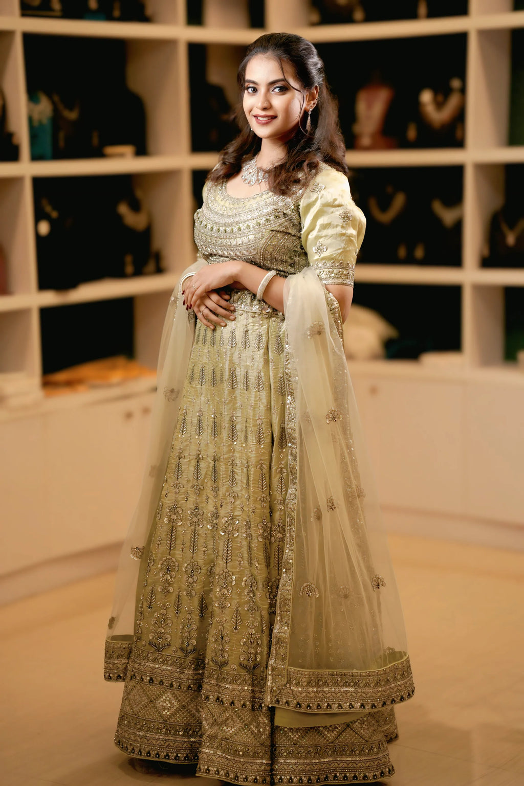 Golden Embroidered Lehenga
