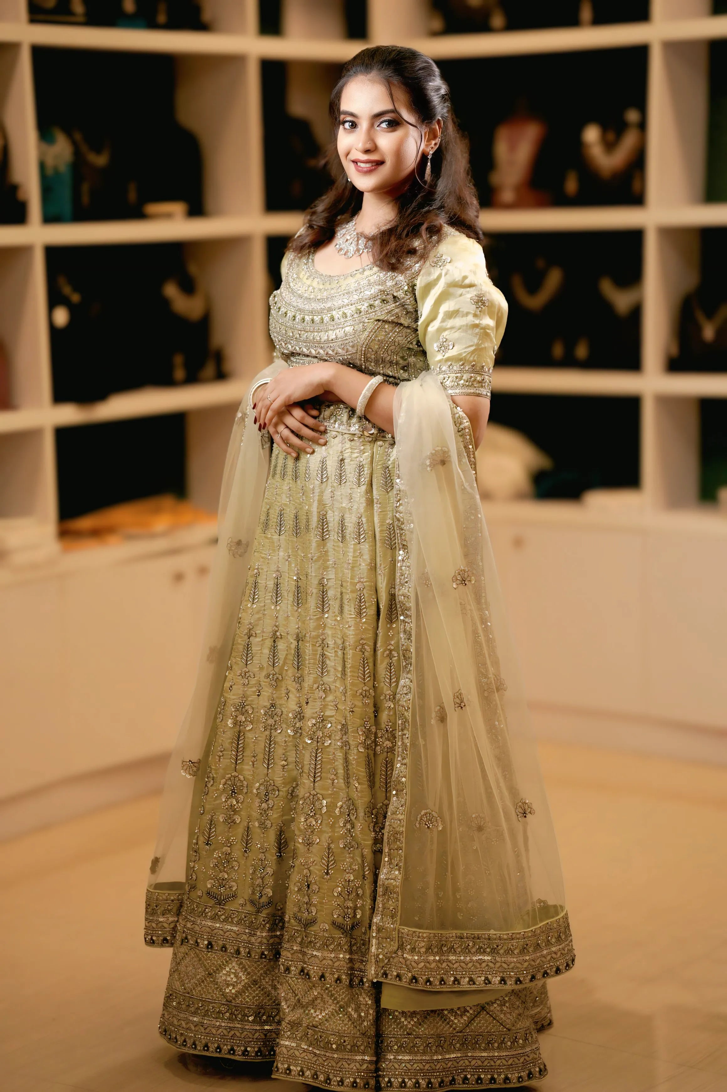 Golden Embroidered Lehenga