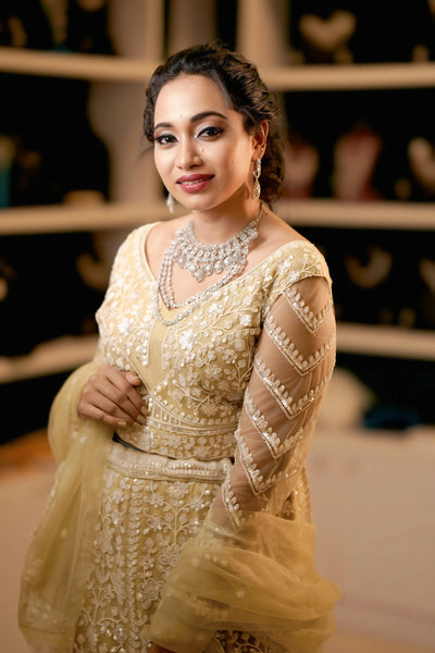 Yellow Floral Lehenga