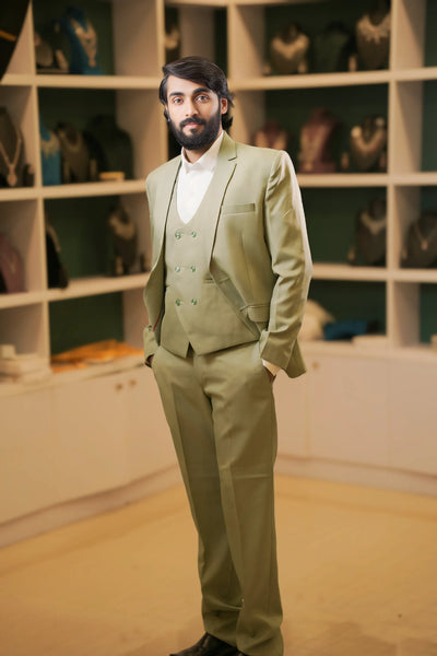Sage Green Three-Piece Suit