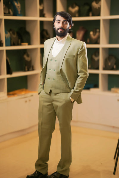 Sage Green Three-Piece Suit