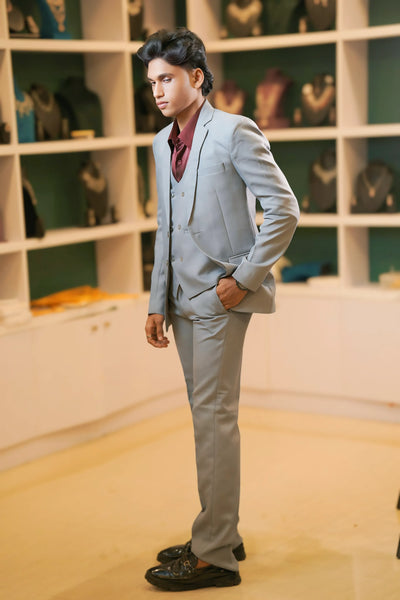 Light Grey Three-Piece Suit