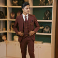 Maroon Three-Piece Suit