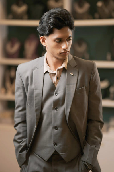Grey Three-Piece Suit