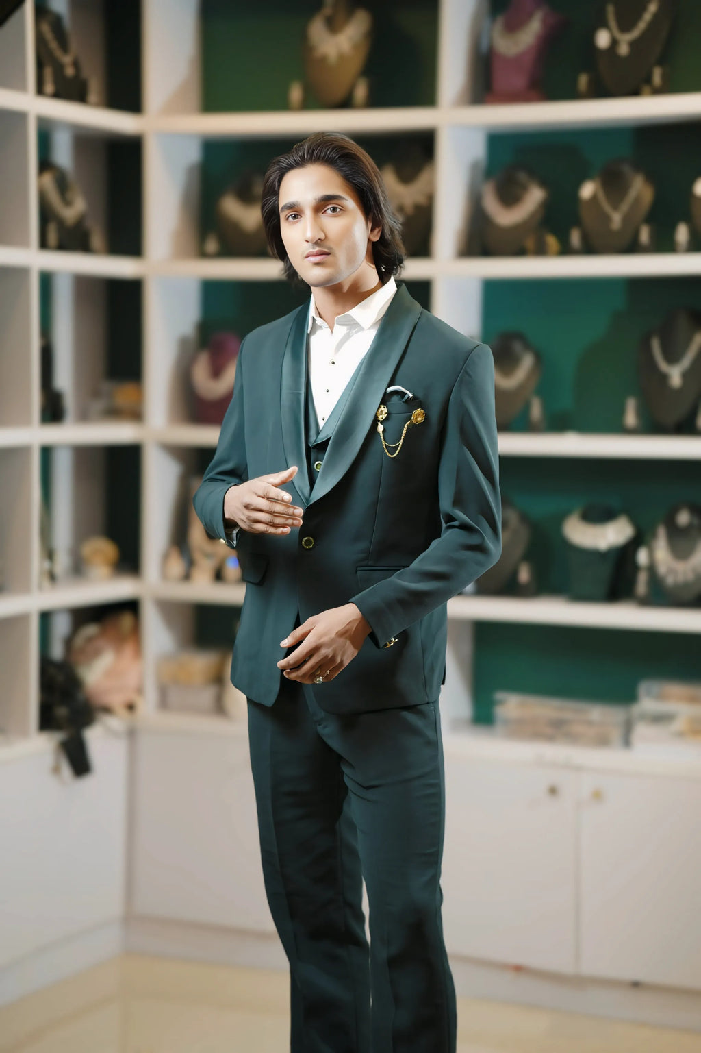 Boy Wearing Black Tuxedo Suit