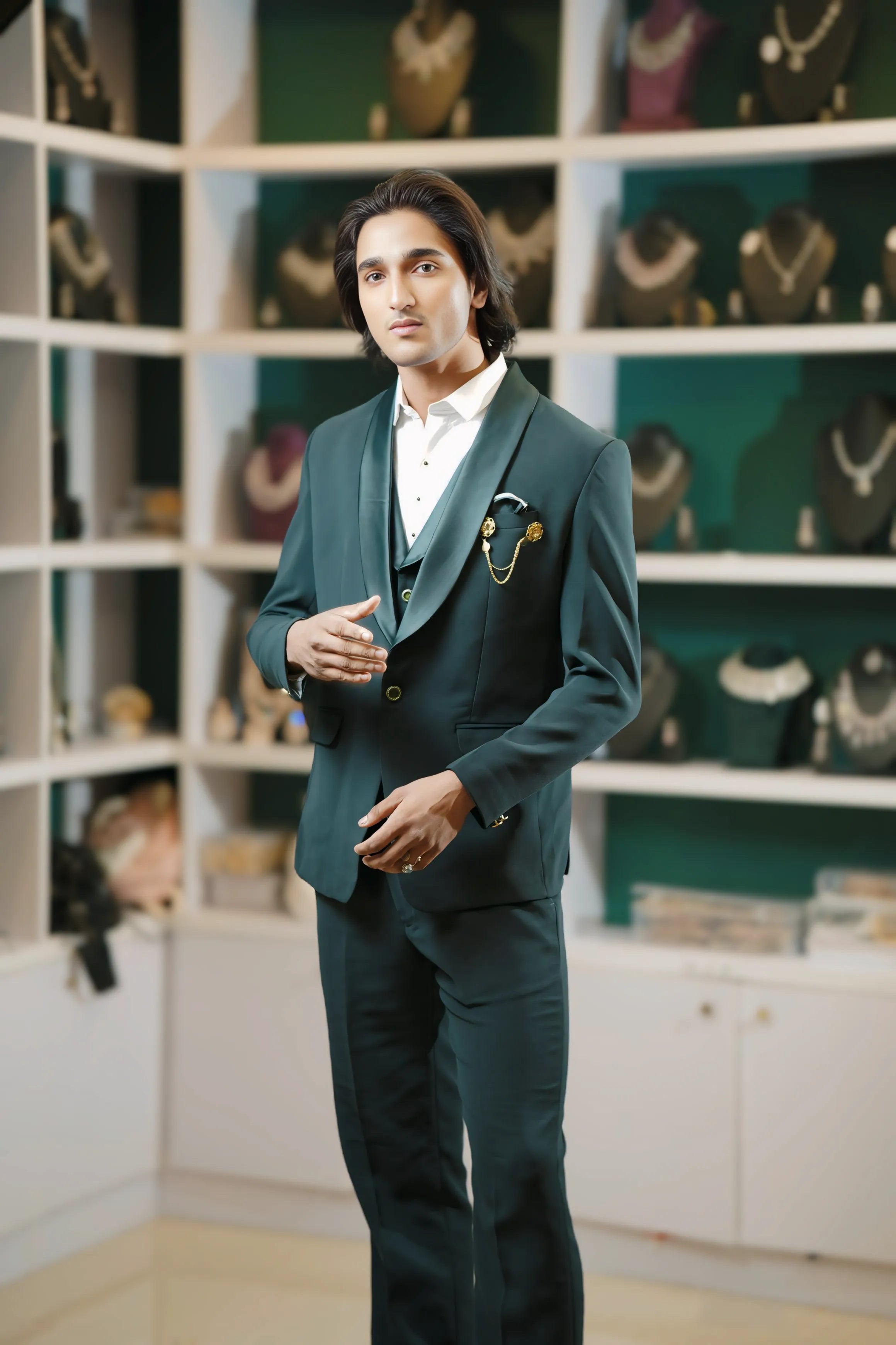 Boy Wearing Black Tuxedo Suit