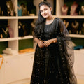 black sequin lehenga wedding dress rental kerala