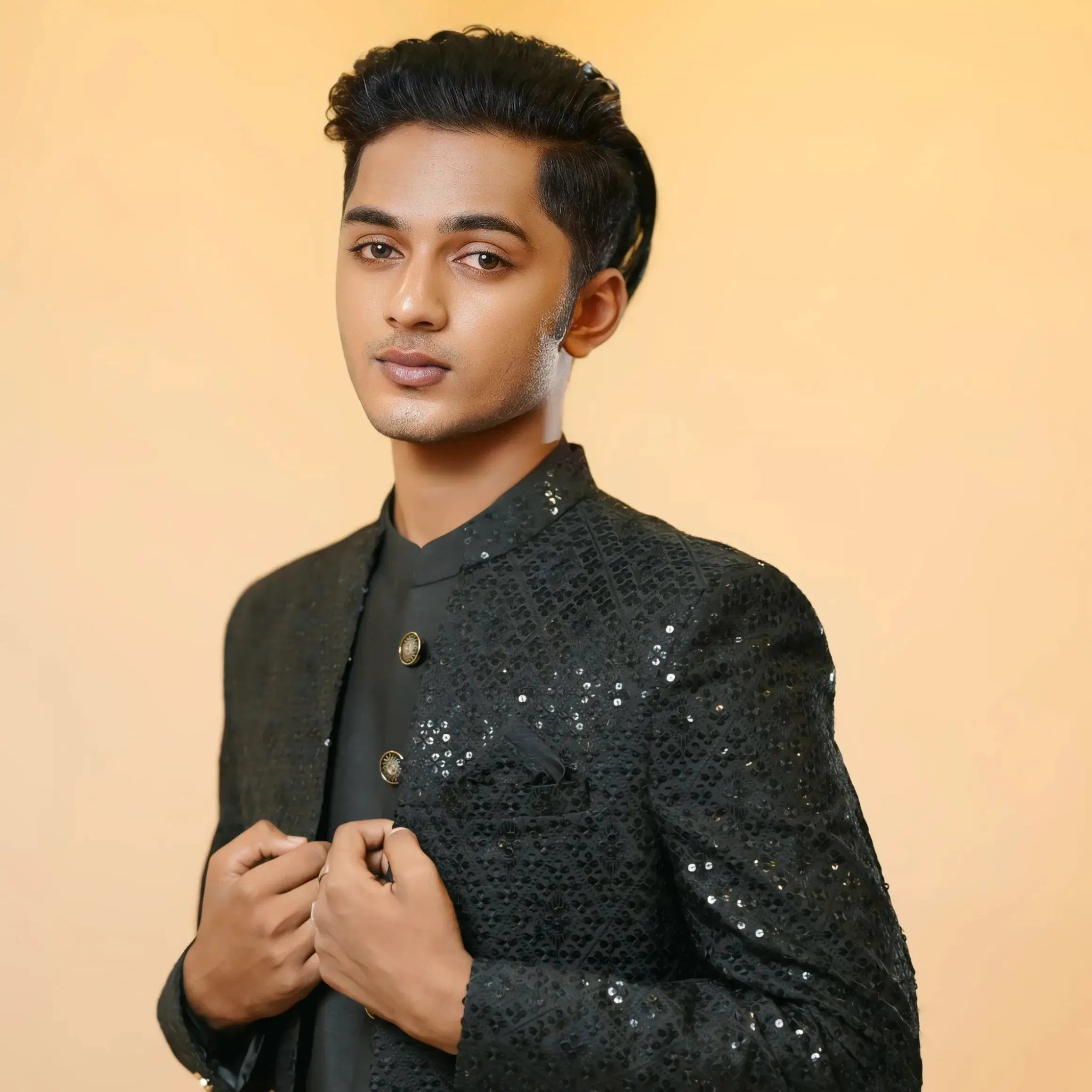 black indo western sherwani for groom rental kerala wedding sherwani men