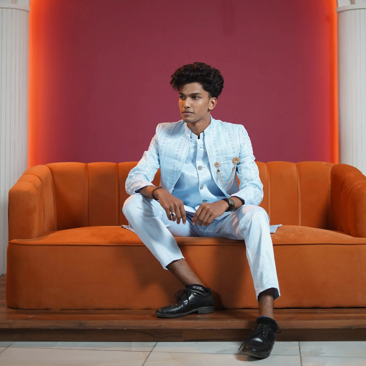 Blue Designer Indo-Western
