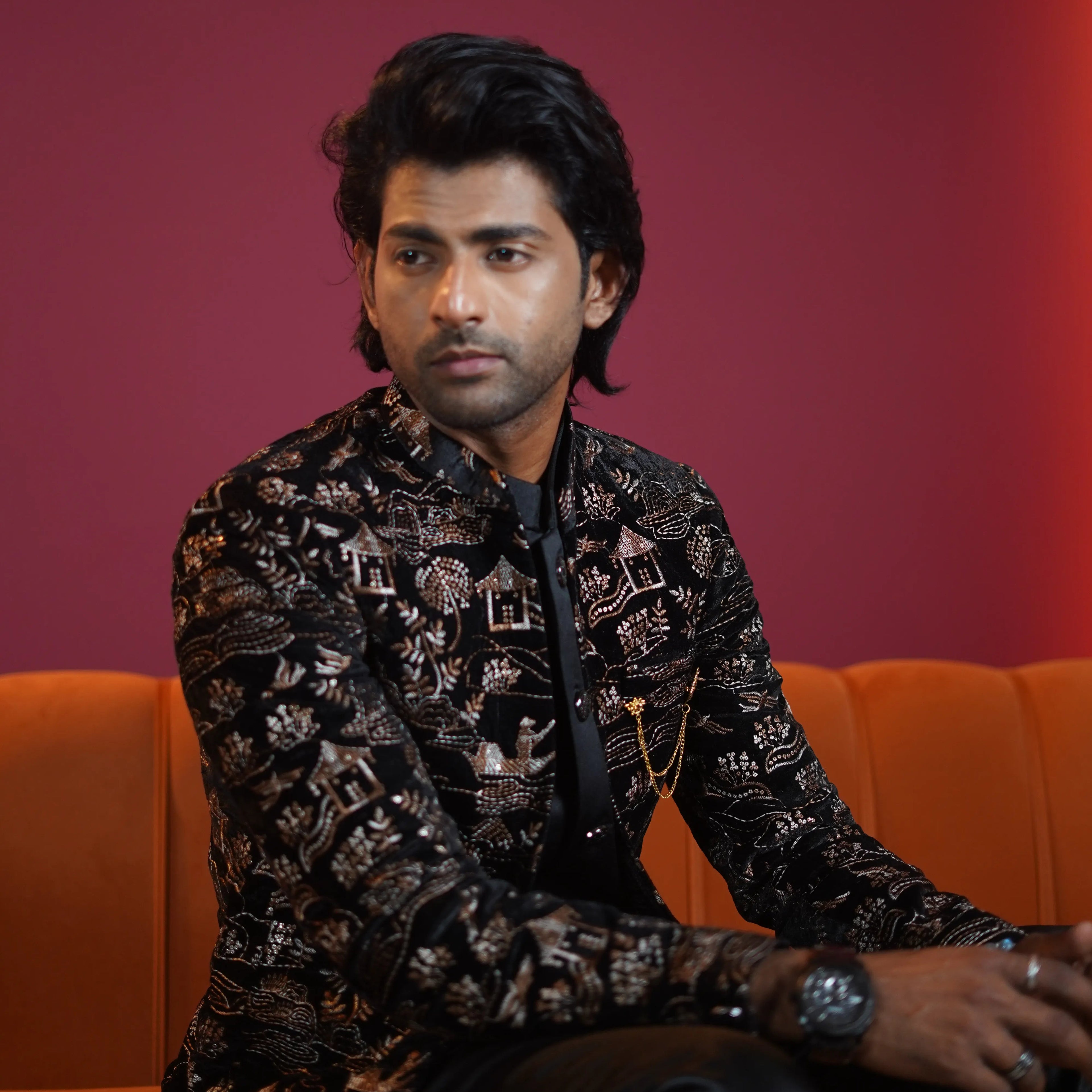 Luxury Black Jodhpuri Designer Suit