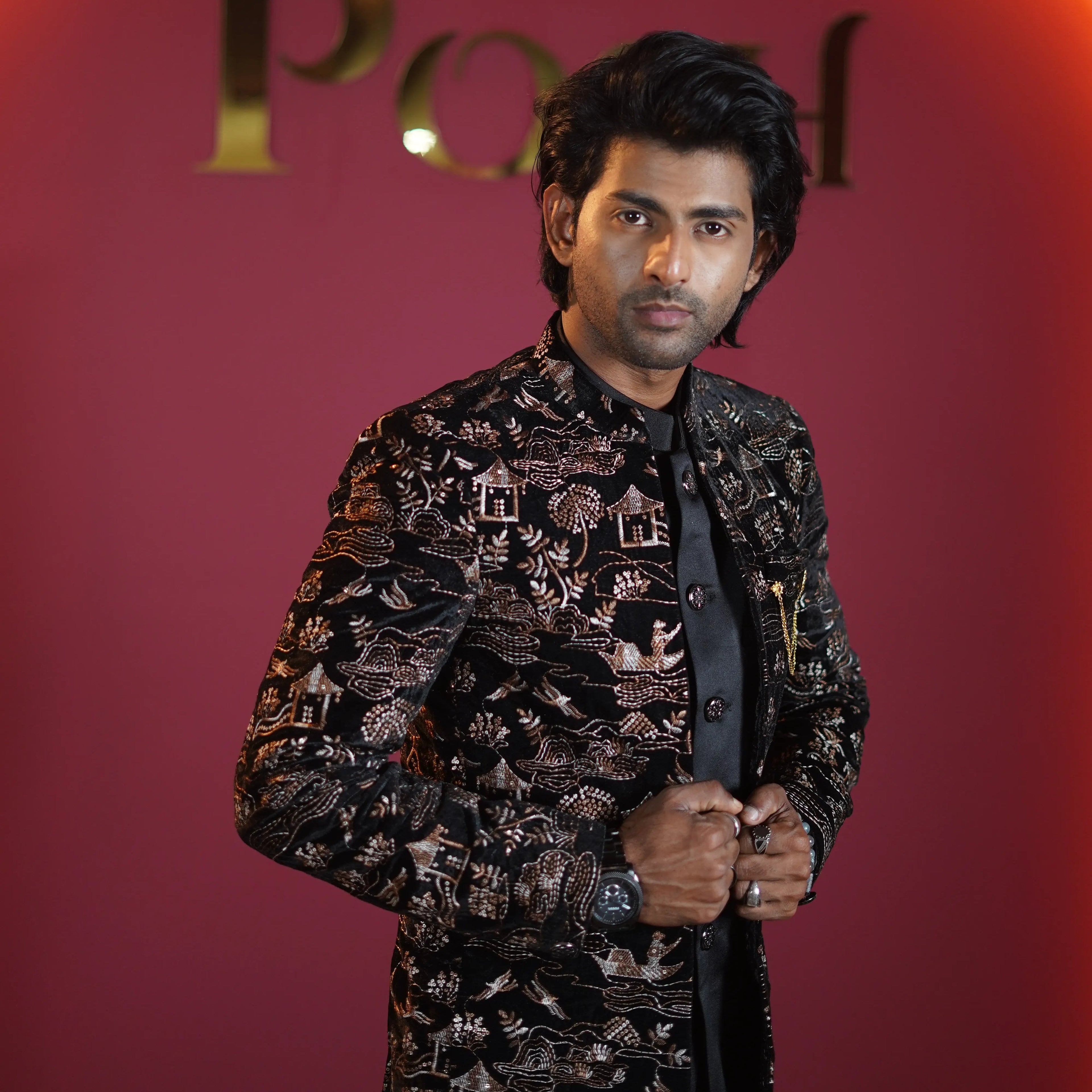 Luxury Black Jodhpuri Designer Suit