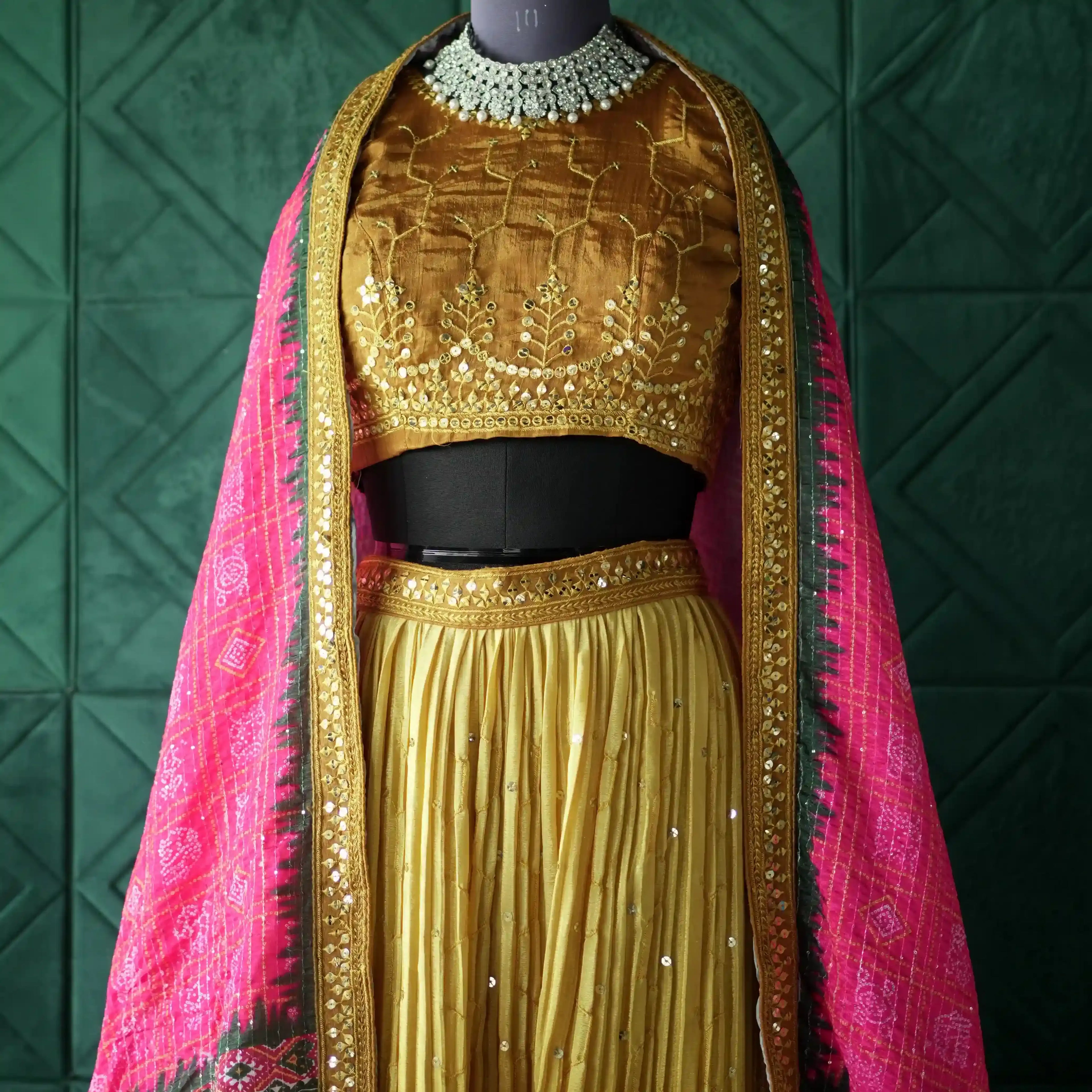 designer haldi lehenga rental near me kerala