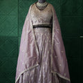 lavender bridal lehenga wedding dress rental kerala
