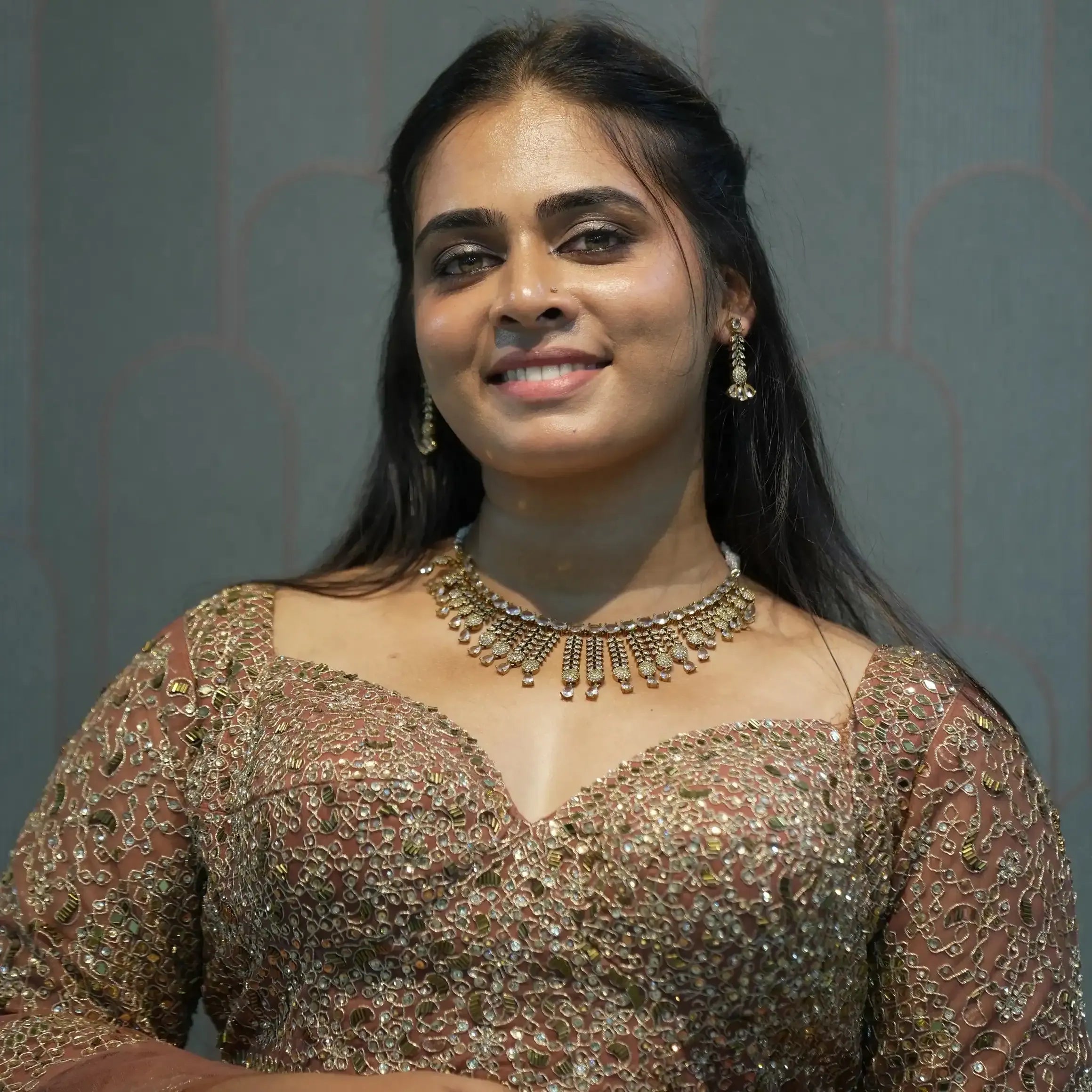 party crop top rental kerala light brown