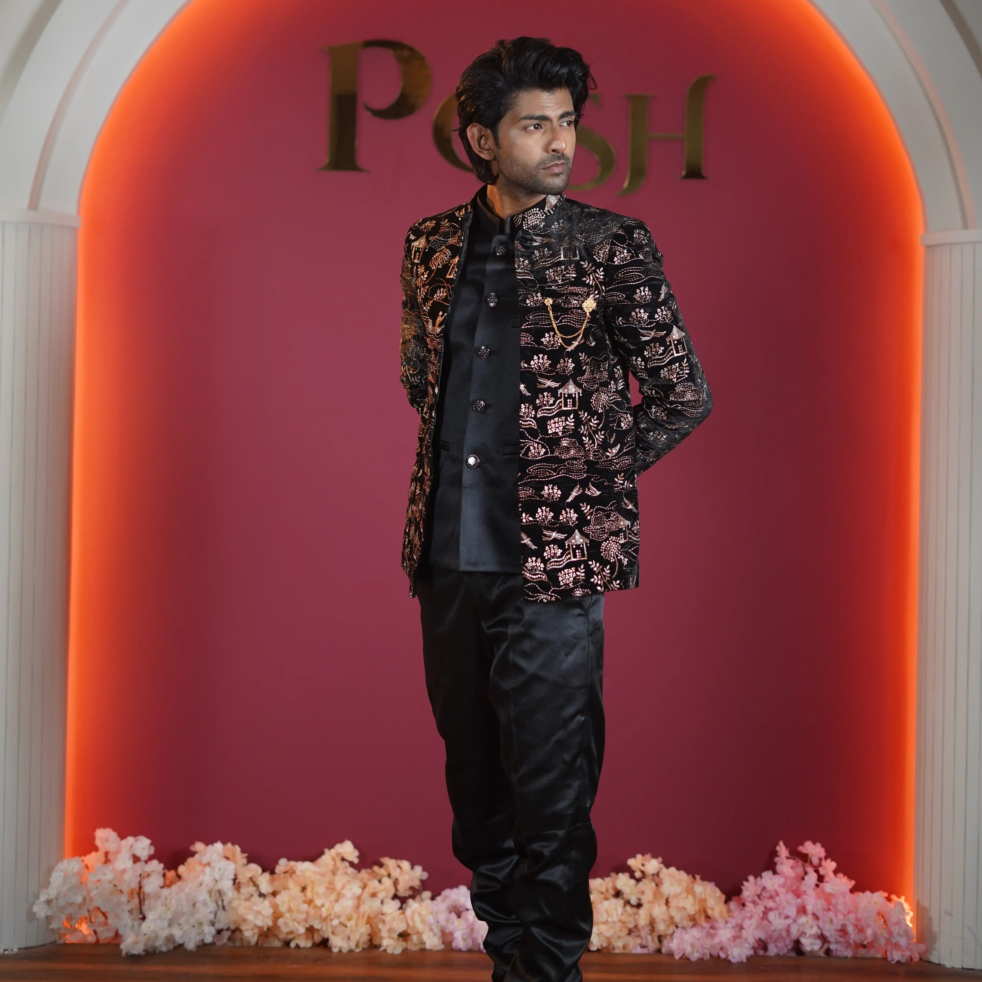 Luxury Black Jodhpuri Designer Suit