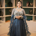 navy blue lehenga wedding dress rental kerala