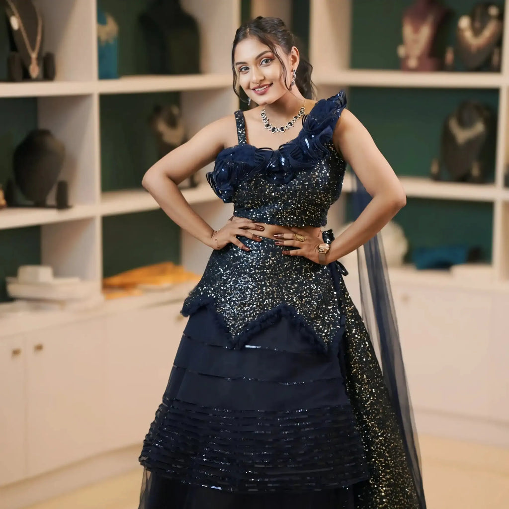 party wear lehenga rental kerala sequin outfit