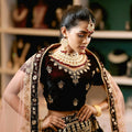 purple wine lehenga wedding dress rental kerala bridal
