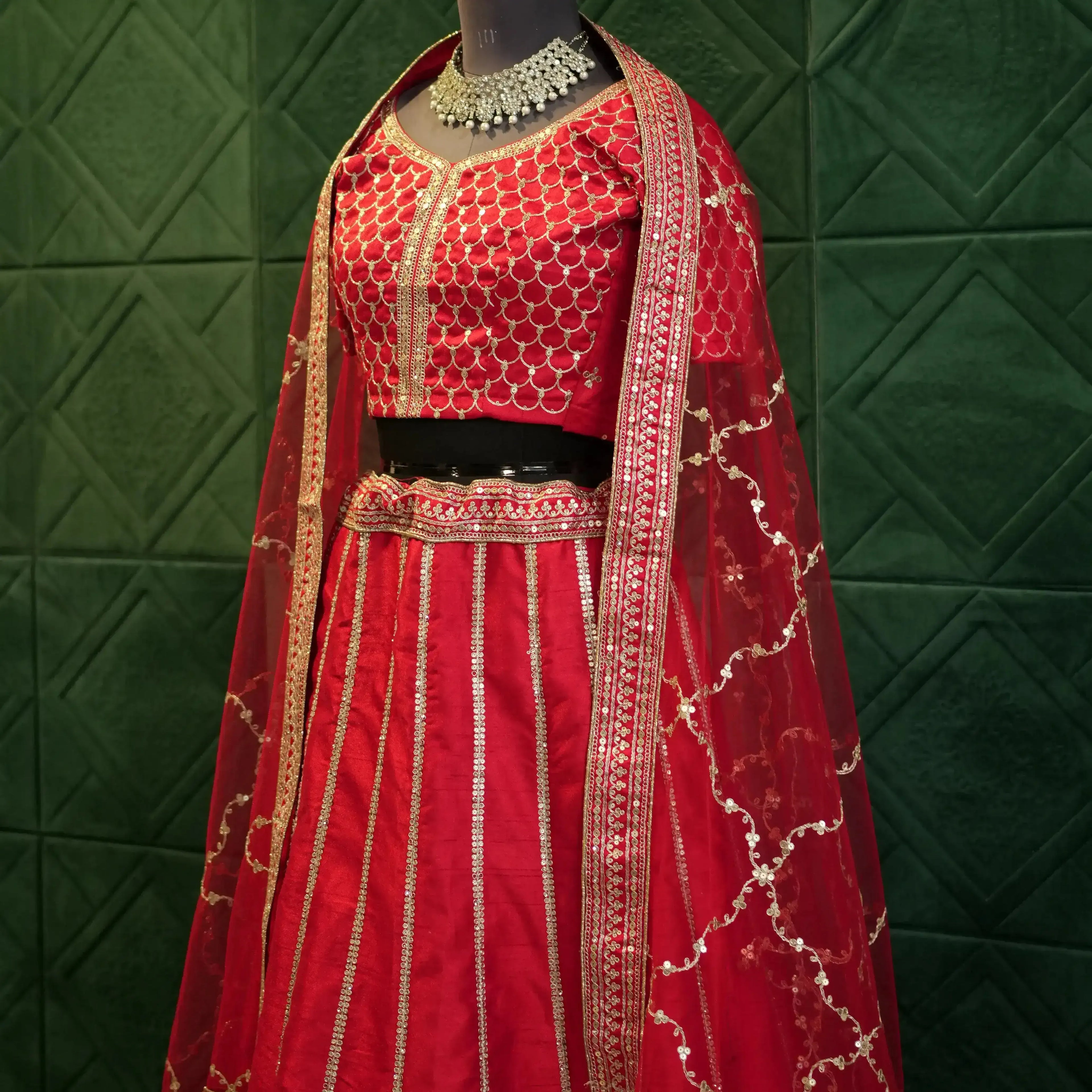 bridal red lehenga bridal dress rental wedding outfit rentals india