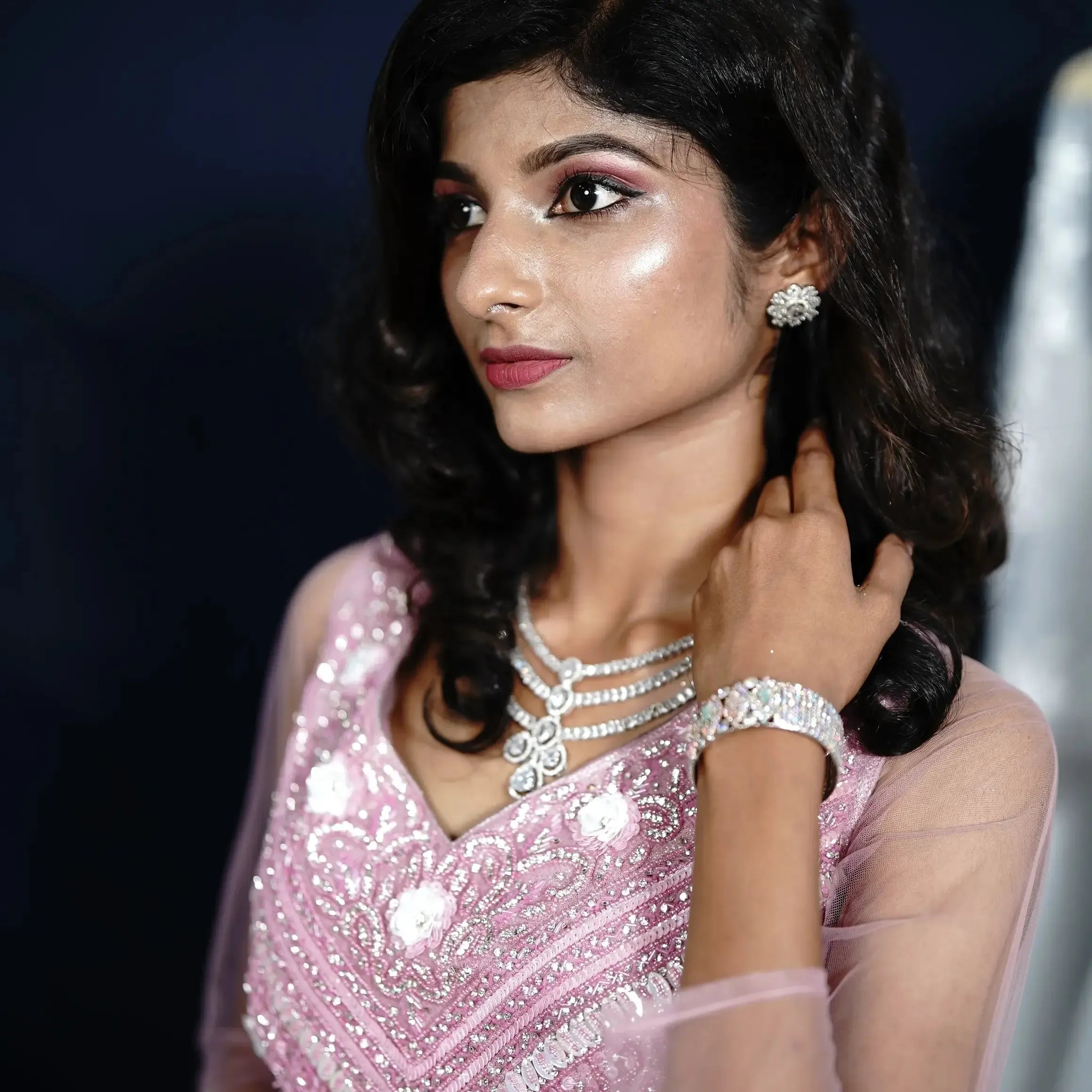 blush pink bridal gown wedding dresses on rent near me quality wedding dresses posh wedding rental kerala