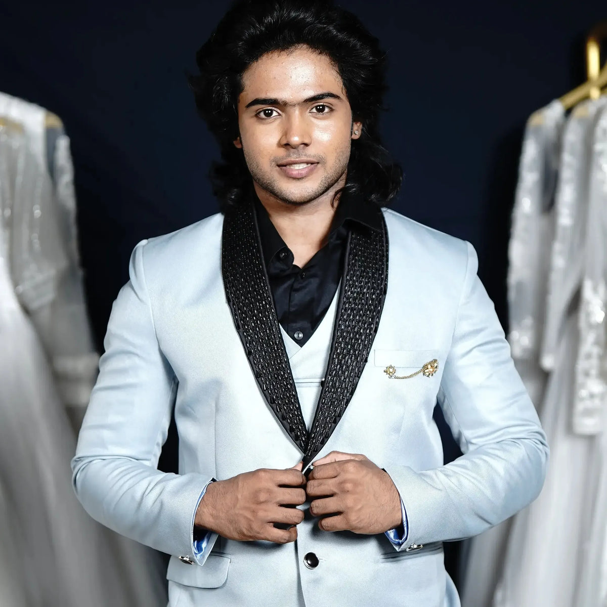 Sky Blue Designer Suit