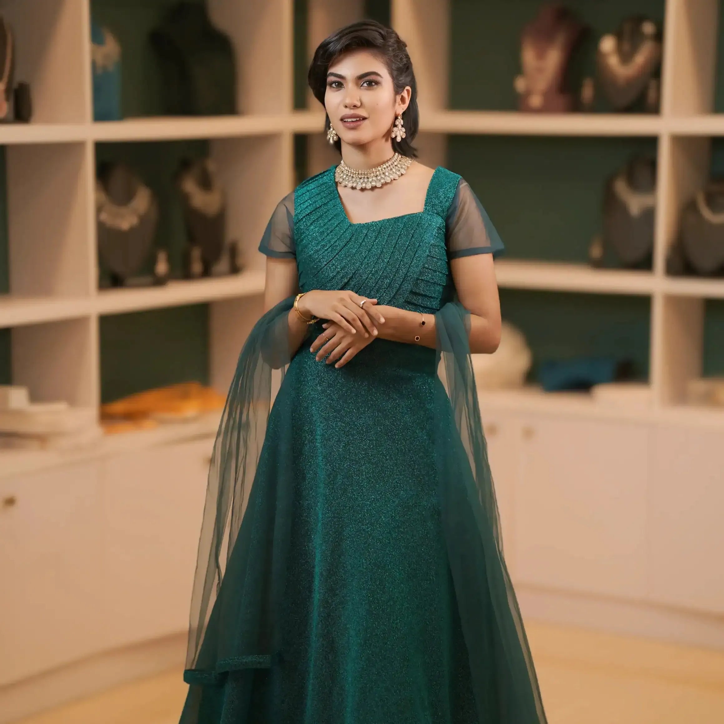 shimmer lehenga wedding outfit rentals bridesmaid