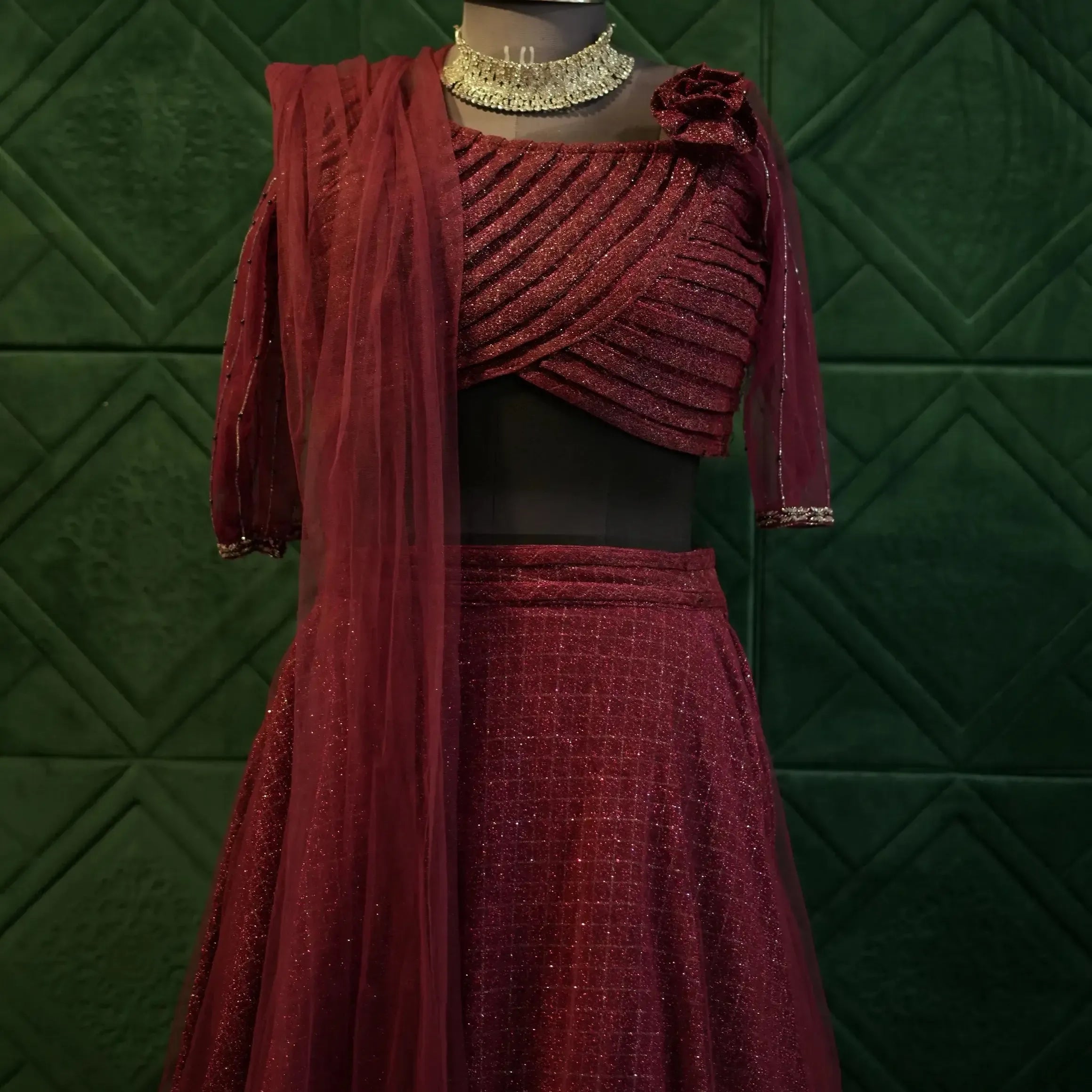 bridal lehenga set with dupatta wedding attire rental bride to be dress